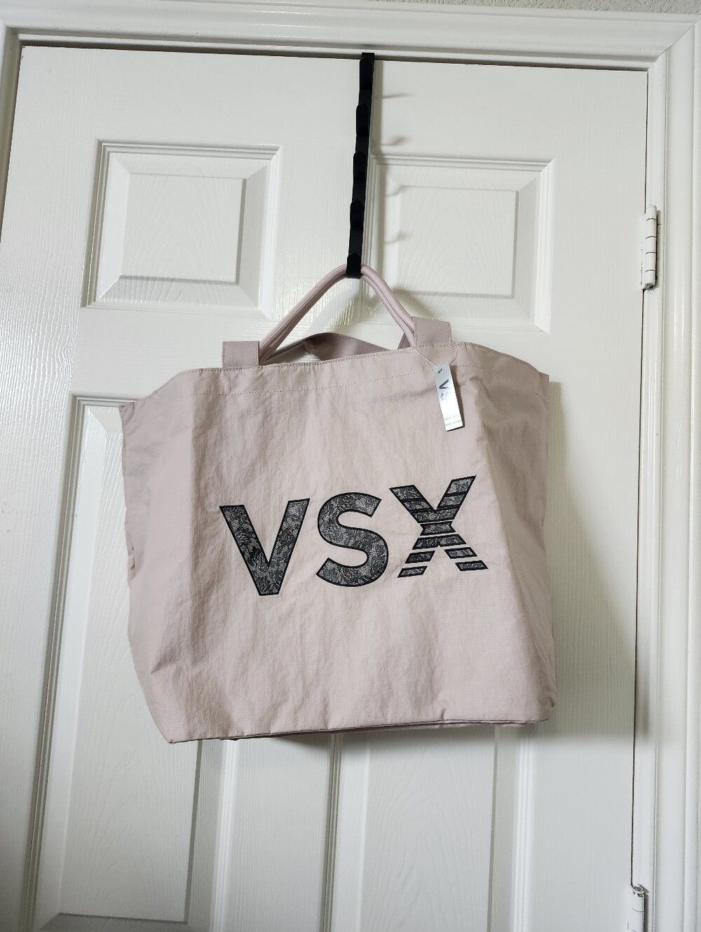 VSX Blush Pink Tote with Black Logo